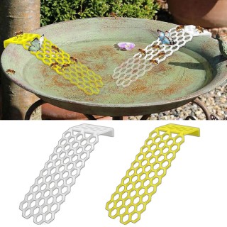Schwimmende Bienentränkeschale, Mehrzweck-Bienentränke für kleine Terrassen und Terrassen weiß