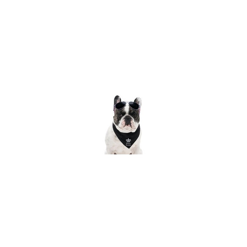 Schecker - Besticktes Halstuch Prinz + Name [50cm - Petrol]