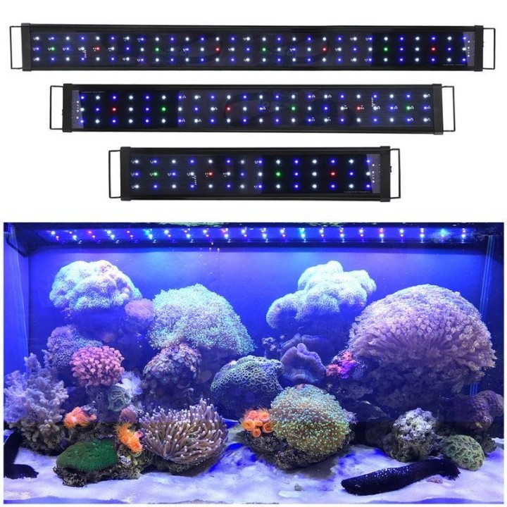 24  36  48  Mehrfarbige LED-Aquariumleuchte mit voller Spezifikation für Pflanzen und Aquarien 42 66 87LEDs EU60cm
