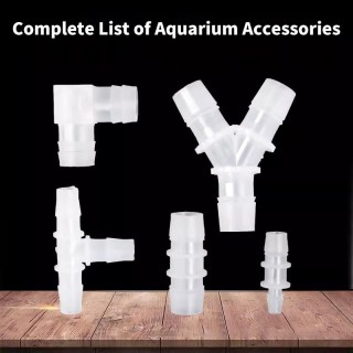 8/12/16/Mm Ellenbogen Anschlüsse Aquarium Tank Armaturen Kunststoff Drei-Weg Konverter Kopf Rohr Gerade Reduzierstück Weichen
