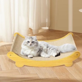 Yousheng 2-in-1 Sisal-Katzenkratzbett, Anti-Rutsch-Kratzbrett, Katzenbett, verschleißfester Sisal-Kratzlounge-Möbelschutz für