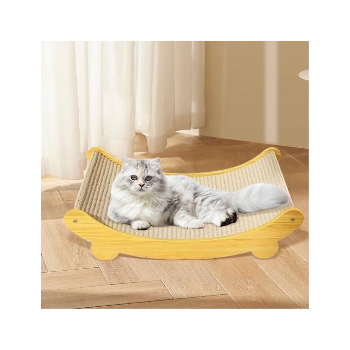 Yousheng 2-in-1 Sisal-Katzenkratzbett, Anti-Rutsch-Kratzbrett, Katzenbett, verschleißfester Sisal-Kratzlounge-Möbelschutz für