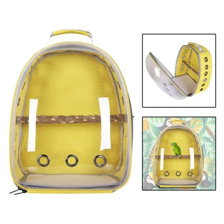 Vogel-Tragetasche, Papagei-Tragetasche, tragbarer Haustier-Tragerucksack für Sittiche, Nymphensittiche, Hasen, Reisen, transp