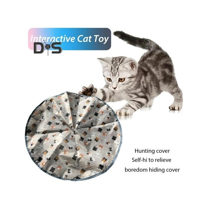 Jagd-Abdeckung, Katzenspielzeug, Versteckspiel, Kätzchenspielzeug, interaktives, bewegungsaktiviertes Katzen-Übungsspielzeug