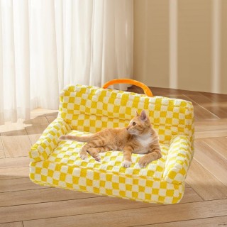 Haustier Couch Bett Katze Dekor Anti Slip Bottom Bequem Tragbare Plüsch Schlafen