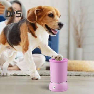Hundepfotenreiniger, wiederaufladbarer USB-Pfotenreiniger, automatischer Haustier-Schlammfußreiniger, Becher für kleine, mitt