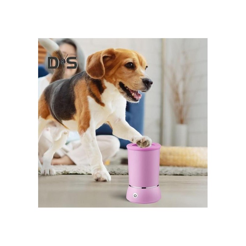 Hundepfotenreiniger, wiederaufladbarer USB-Pfotenreiniger, automatischer Haustier-Schlammfußreiniger, Becher für kleine, mitt