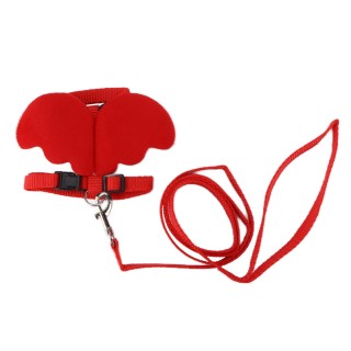 Enten Zugseil Verstellbarer Brustgurt Außen Walking Harness Leine für Haustier Ente Huhn S rot