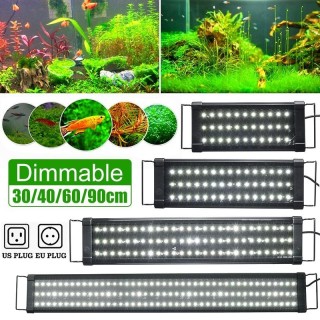 Superschlanke LED-Aquariumbeleuchtung, Wasserpflanzenlicht, ausziehbare, wasserdichte Clip-on-Lampe für 40–130 cm große Fisch