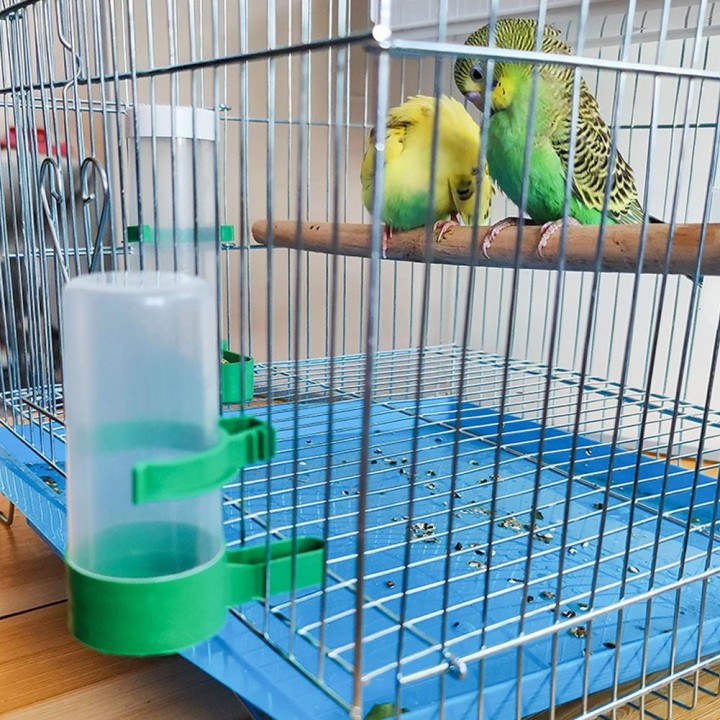 Haustier-Vogel-Trinkflasche für Käfig-Vogelbedarf Papagei Sittich Automatische Wasserbecher Vogel-Futterflasche Automatischer