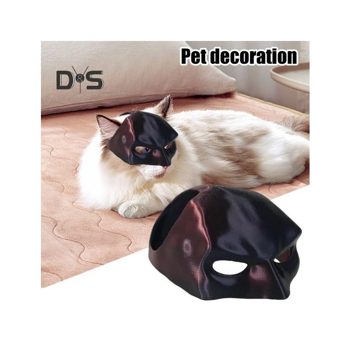 Katzenfledermaus-Rächer-Gesichtskissen, Katzenfledermaus-Cosplay-Hut mit Ohröffnungen, Party-Anziehkostüm-Requisite für Haust