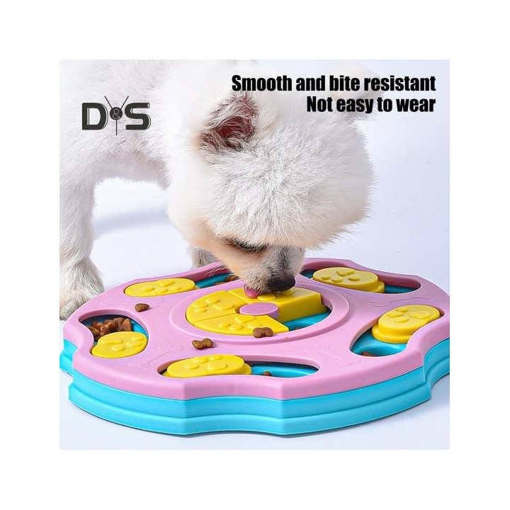 Hundepuzzle, Slow Feeder, interaktives Futterpuzzle-Spielzeug, Leckerli-Spender für Haustiere, langsam fressender Napf für da