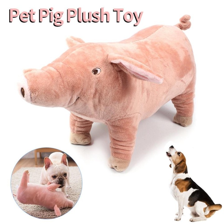 Süßes Plüschschwein, Französische Bulldogge, Kauspielzeug für Hunde, bissfestes Hundespielzeug, Entlüftungspuppe, Schlafen mi