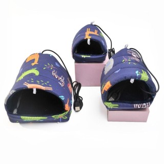 with Thick Velvet Hamster Cotton Nest UBS Heatable Small Pet Hammock Bird House  Pet Cage M