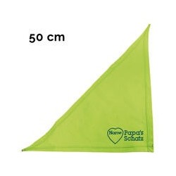 Schecker - Besticktes Halstuch Mama´s Schatz + Name im Herz [50cm - Kiwi]