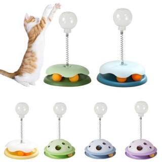 Interaktiver Leckerli-Spender für Katzen, Spielzeug, auslaufender Futterball, Futterspender für Haustiere, Spielzeug, Puzzle,