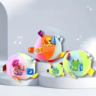 Robustes Hundespielzeug aus Plüsch in Form eines Fußballs mit Riemen – perfekt für das Training und interaktives Spielen für