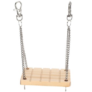 Holz Haustier Hamster Schaukel Hängen Bett Hängematte Käfig Übung Molaren Spielzeug