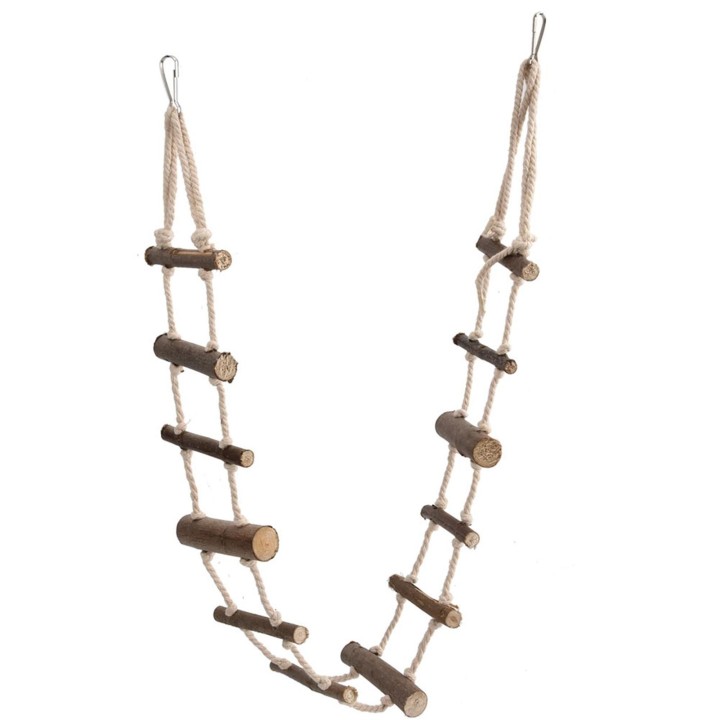 Haustier Hamster weiche lange Kletterseil Leiter Papagei Eichhörnchen Hängebrücke für Vögel Spielzeug