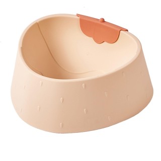 Haustiernapf, rutschfest, kollisionsbeständig, süße Erdbeerform, Katzenfutter, Wassernapf für Hundewelpen rosa