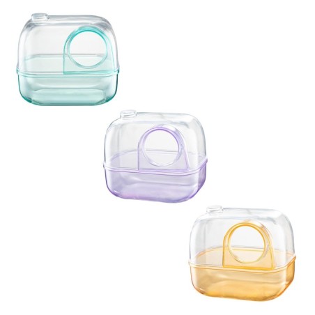 Hamster Sandbad Toilette Anti Sandbad Behälter Rennmaus Igel violett