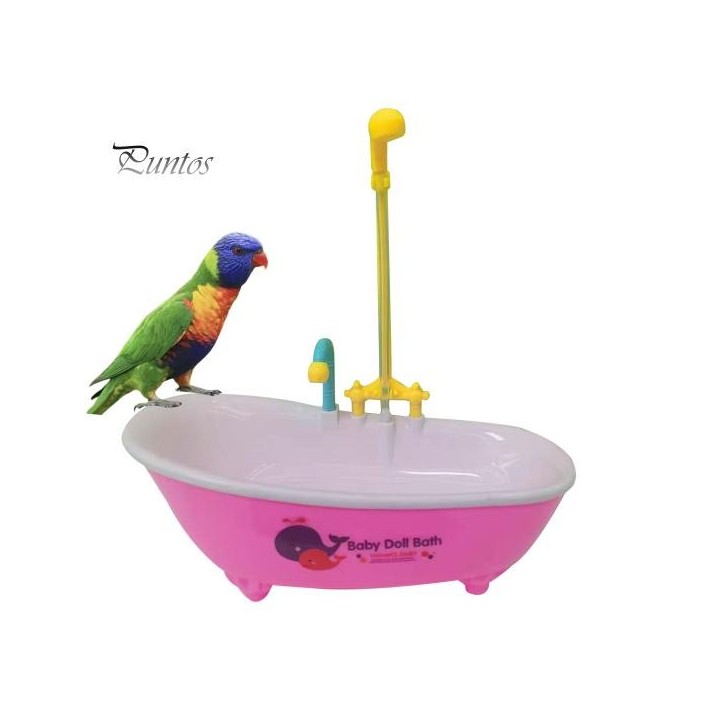 Papageienbadewanne, automatische Badewanne für Haustiervögel, Duschwanne, elektrisches Vogelbad, Brunnen, Duschbox für kleine
