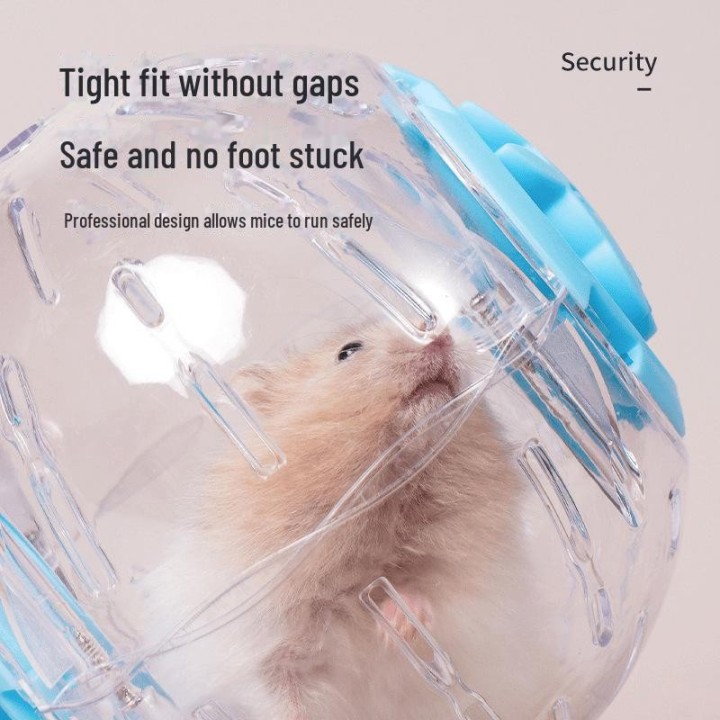 Pengyi Geräuschloses Hamster-Laufrad und Sportball für kleine Haustiere 1 piece blau