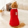 Winter Big Dog Fleece Weste Zweibeinigen Baumwollmantel Haustier Kleidung XXXL rot