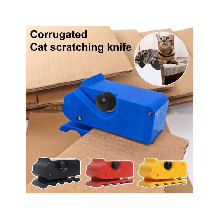 Katzenkratzbaum-Kartonschneider, robust, tragbar, DIY-Katzenkratzbaum, Kartonstreifen, Handschneidewerkzeuge, Geschenk für Ka