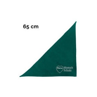 Schecker - Besticktes Halstuch Mama´s Schatz + Name im Herz [65cm - Petrol]