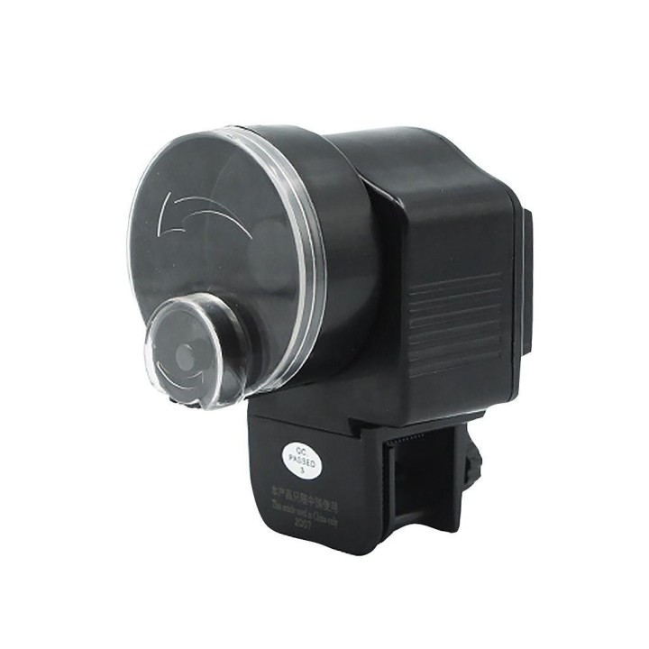 ON Einstellbarer automatischer Fischfutterspender für Aquarien, digitale LCD-Automatikfutterautomaten