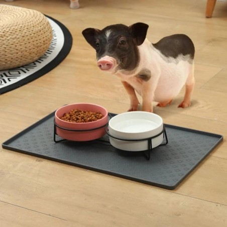Platzset für Haustiere, auslaufsicher, leicht zu reinigen, faltbare Futtermatte für Katzen und Hunde, rutschfeste, wasserdich