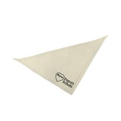 Schecker - Besticktes Halstuch Papa´s Schatz + Name im Herz [35cm - Beige]