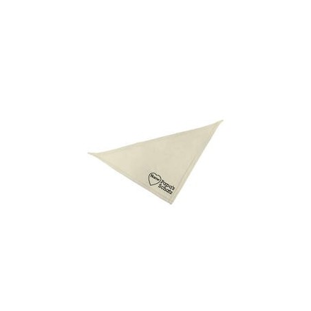 Schecker - Besticktes Halstuch Papa´s Schatz + Name im Herz [35cm - Beige]