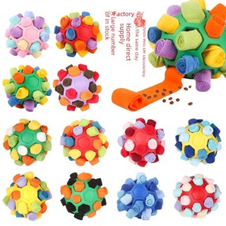 Multifunktionale Schnüffelmatte für Haustiere und bissfester Puzzleball für Hunde und Katzen. Ball 14cm