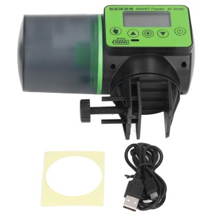 Automatischer Fischfutterspender mit Zeitsteuerung, wiederaufladbar, leise, sicher, für Aquarien, 200 ml