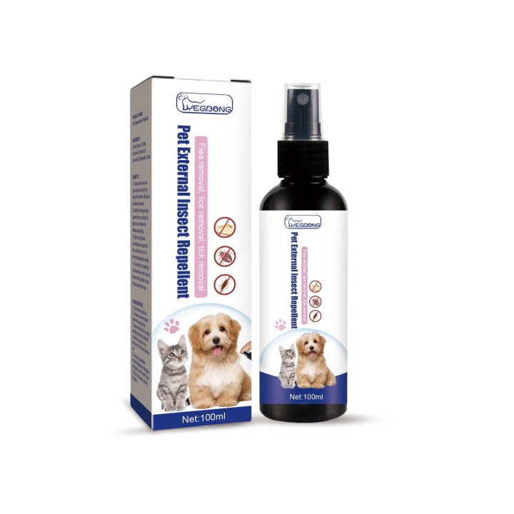 Yegbong Veterinary Formula Floh- und Zeckenspray für Hunde. Einfach anzuwendendes Flohspray für Hunde, tötet bei Kontakt, ver
