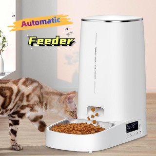 Futterspender für Haustiere, Einzelbecken, Doppelbecken, intelligente, automatische, zeitgesteuerte und quantitative Fütterun