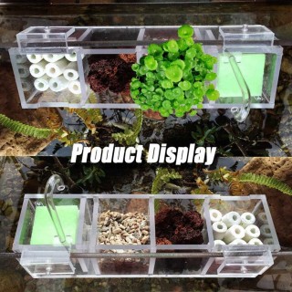 3-in-1-Acryl-Filterbox, externer hängender Wasserreiniger für Aquarium-Fischglas 10