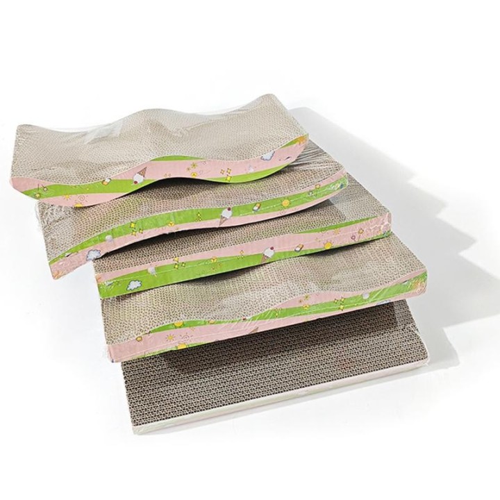 Verdickende Wellpappe Kratzfestes Verschleißfestes Katzenkratzbrett Katzenkratzmatte Katzenspielzeug Heimtierbedarf