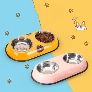 Edelstahl Tiernahrung Wasser Feeder Anti Ameisen Tiernahrung Becken Multi-verwenden Hund Feeder Dispenser Katzen S dunkelblau