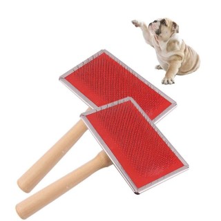 with Wood Handle Cat Massage Comb Dog Rake Comb Pet Grooming Tools Pet Hair Remove Brush S