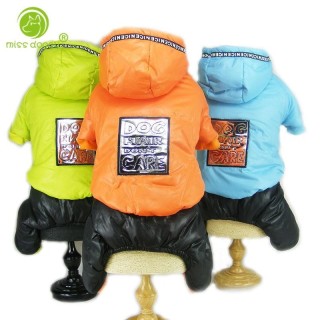 Warmer Winter-Overall für Hunde, vierbeiniger Anzug, Haustier-Hundekleidung für kleine Hunde, verdickte Jacke, Overalls für Y