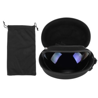 Hundebrille, Anti-UV, starke Schlagfestigkeit, verstellbar, elastisch, für große Hunderassen schwarz/blau