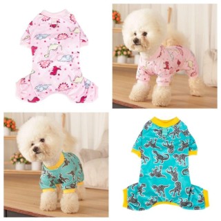 Hundepyjama aus weichem Baumwollmaterial, dehnbare Haustierbekleidung, neue Winter-Welpenkleidung für kleine Hunde XL rosa