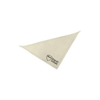 Schecker - Besticktes Halstuch Papa´s Schatz + Name im Herz [65cm - Beige]