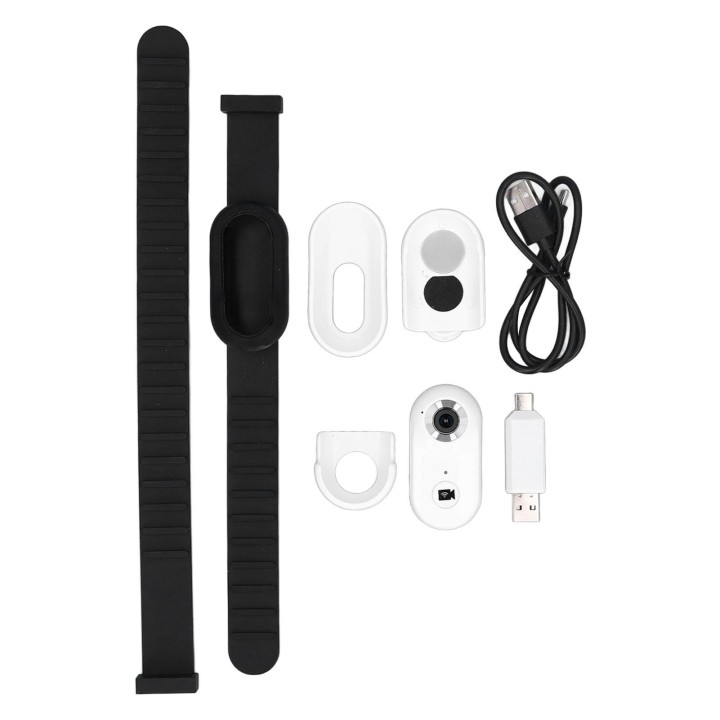 Haustierhalsbandkamera Weiß Wireless Fidelity 1080P Foto-Videoaufzeichnung 170 Grad Weitwinkel 280 mAh 2‑3H