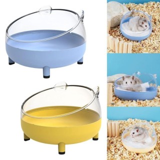 Haus Transparent Käfig Toilette Hamster Sand Bad Box Hamster Badezimmer Hamster Sand Bad Container hellgrüne