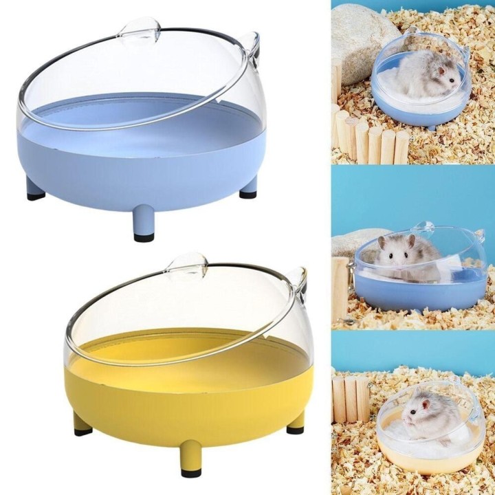 Haus Transparent Käfig Toilette Hamster Sand Bad Box Hamster Badezimmer Hamster Sand Bad Container hellgrüne