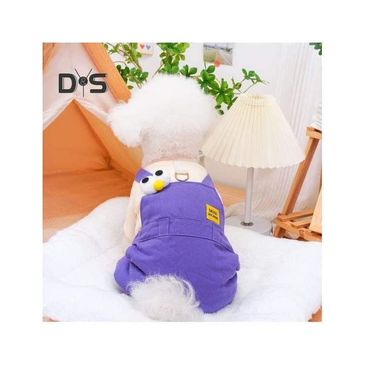 Wintermantel für Hunde aus Fleece, warme Haustierjacke für kaltes Wetter, winddicht, dicker Overall, Hunde-Onesie, Schneeanzu